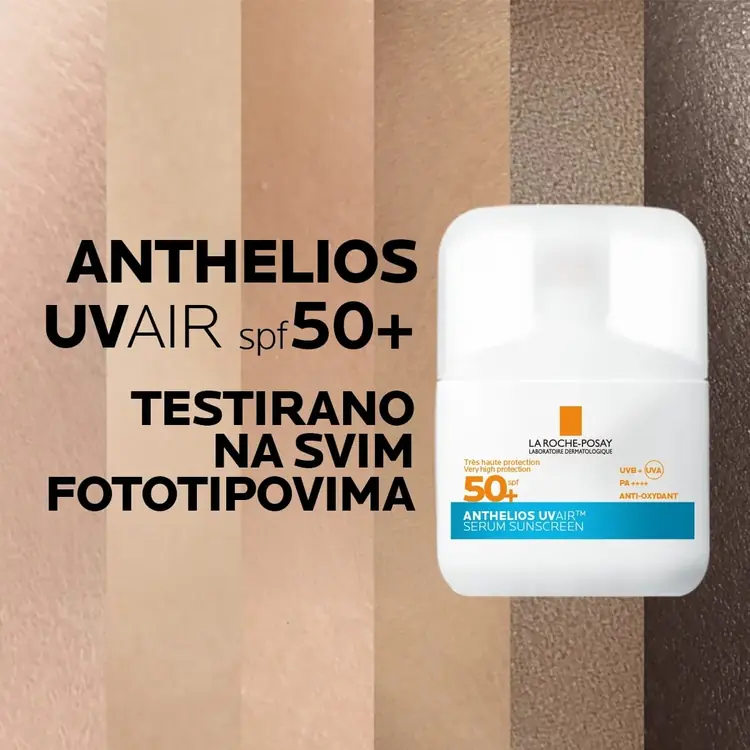 La Roche-Posay ANTHELIOS UVAIR DNEVNI TONIRANI SERUM ZA ZAŠTITU OD SUNCA SPF50+, LIGHT, 50 ml