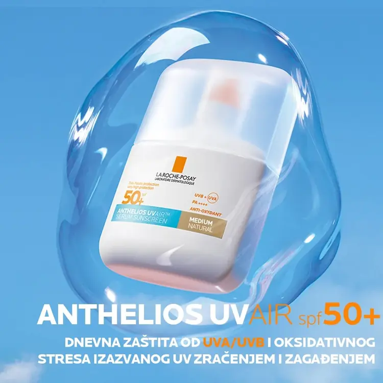 La Roche-Posay ANTHELIOS UVAIR DNEVNI TONIRANI SERUM ZA ZAŠTITU OD SUNCA SPF50+, MEDIUM, 50 ml