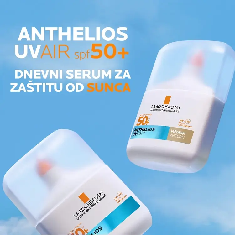 La Roche-Posay ANTHELIOS UVAIR DNEVNI TONIRANI SERUM ZA ZAŠTITU OD SUNCA SPF50+, MEDIUM, 50 ml