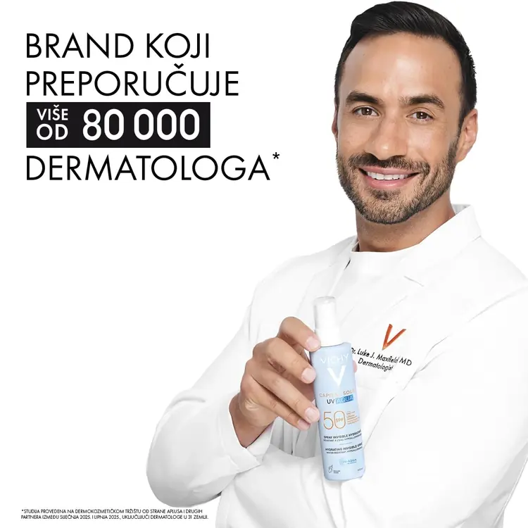Vichy Capital Soleil UV Aqua hidratacijski sprej za lice i tijelo SPF50 visoka zaštita, 200 ml