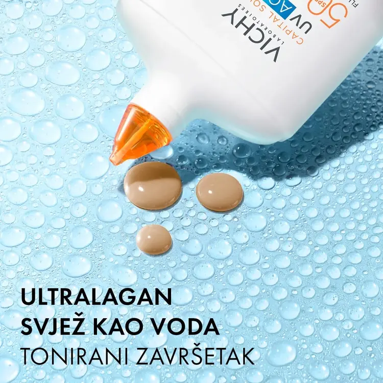 Vichy Capital Soleil UV AQUA MEDIUM TONIRANI HIDRACIJSKI FLUID SPF50 VISOKA ZAŠTITA, 50 ml