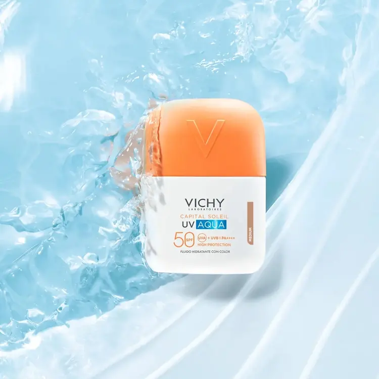 Vichy Capital Soleil UV AQUA MEDIUM TONIRANI HIDRACIJSKI FLUID SPF50 VISOKA ZAŠTITA, 50 ml