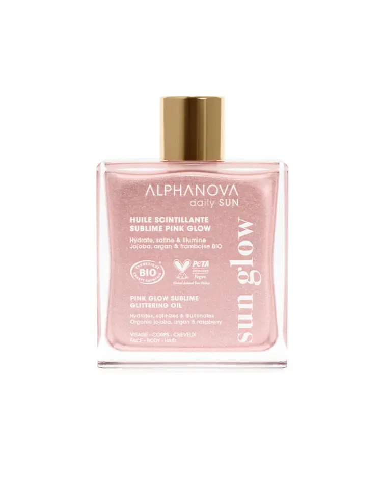 Alphanova Pink svjetlucavo ulje, 50 ml