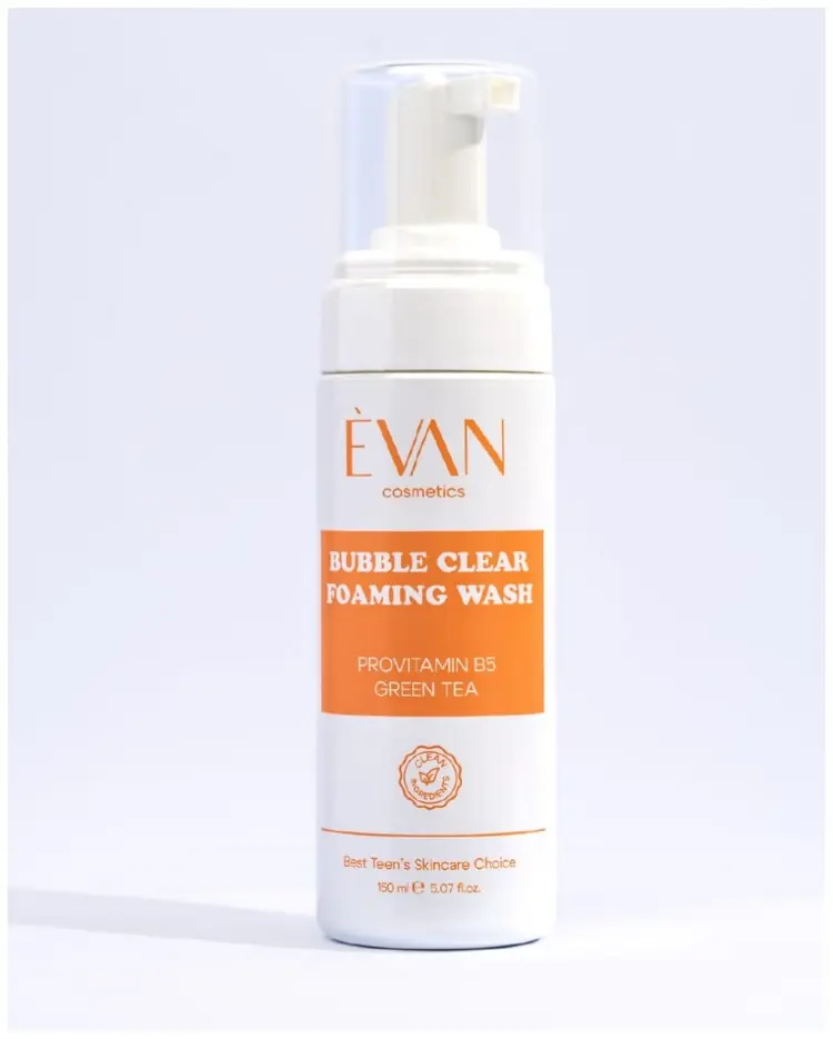 Evan Bubble Clear Foaming Wash, breskva, 150 ml