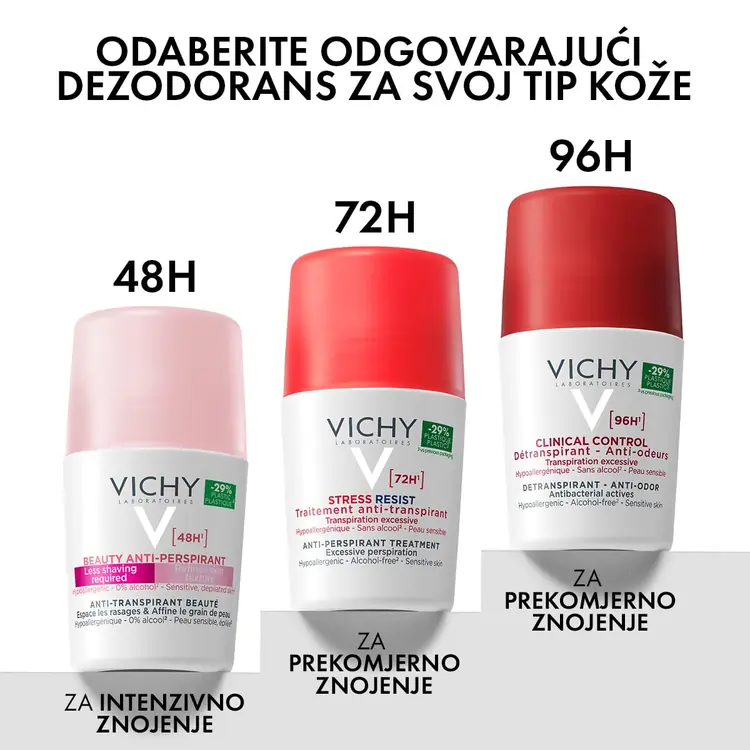 Vichy Dezodorans roll-on Beauty antiperspirant, 50 ml
