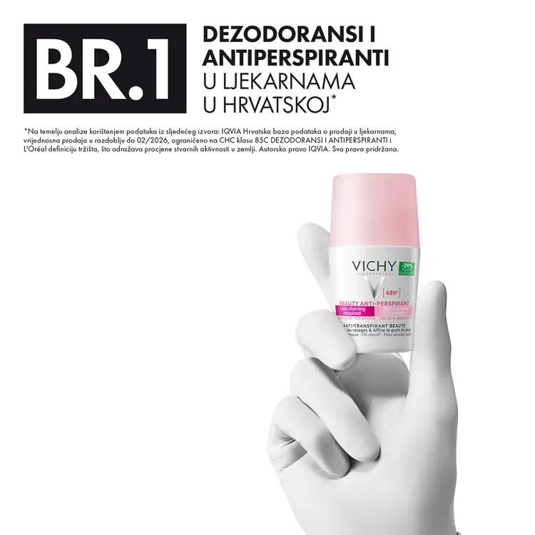Vichy Dezodorans roll-on Beauty antiperspirant, 50 ml
