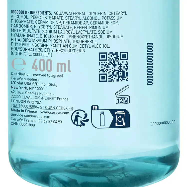 CeraVe Pročišćavajuća micelarna voda, 400 ml