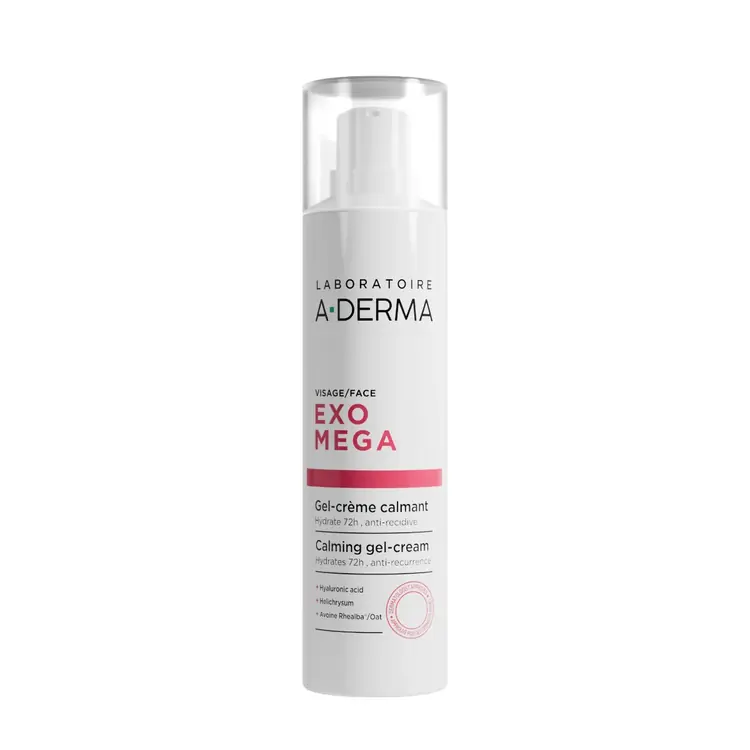 A-Derma Exomega umirujuća gel-krema za lice, 40 ml