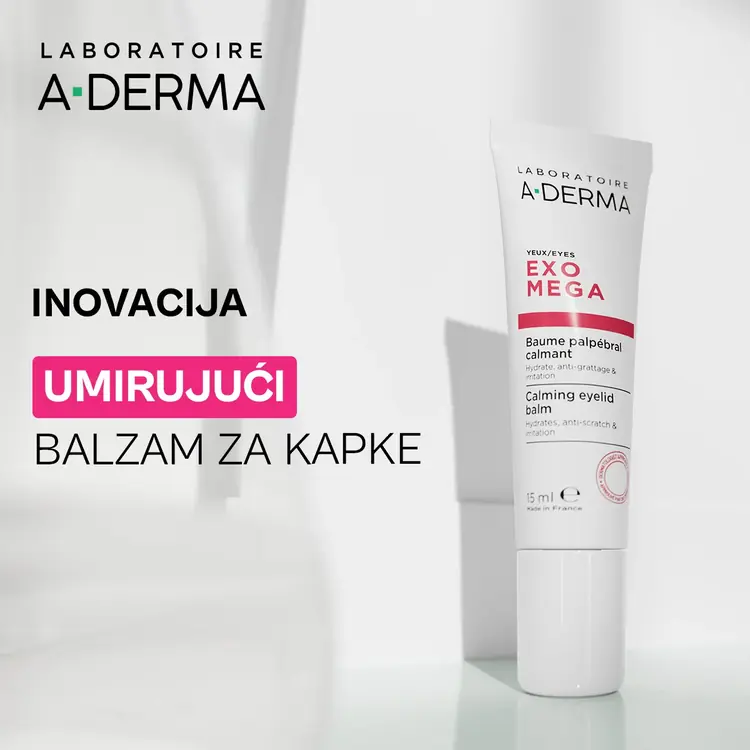 A-Derma Exomega umirujući balzam za kapke, 15 ml