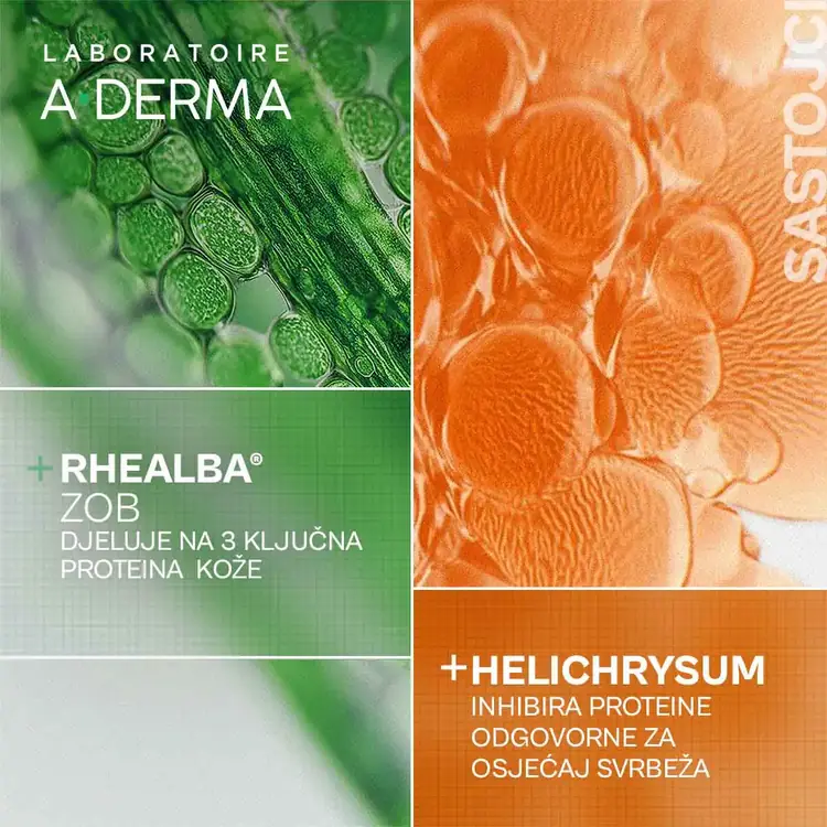 A-Derma Exomega umirujući gel za čišćenje lica, 200 ml