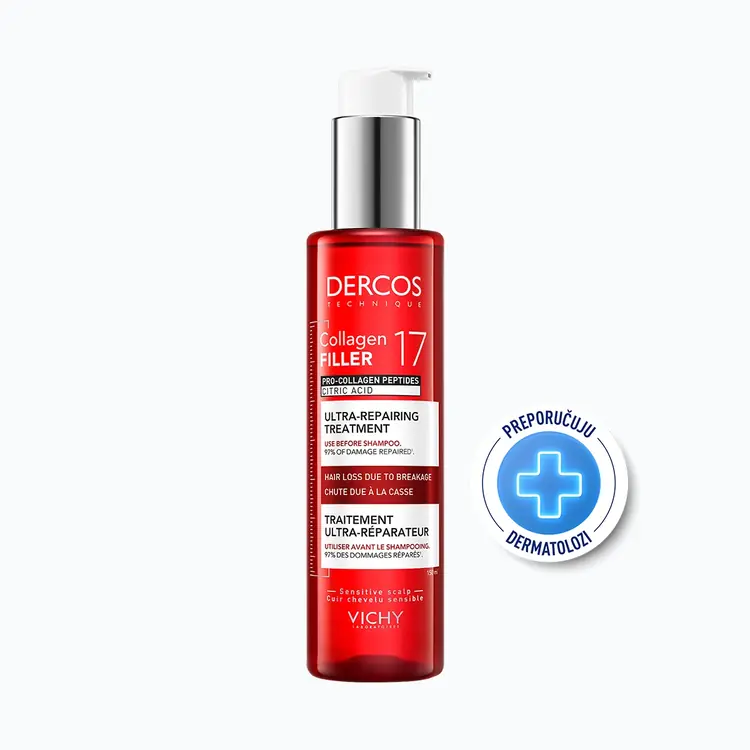 Vichy Dercos Collagen 17 Filler Ultra-obnavljajući tretman, 150 ml
