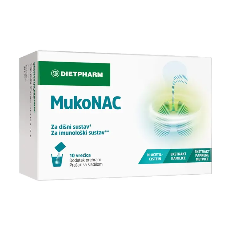 Dietpharm MukoNAC, 10 vrećica