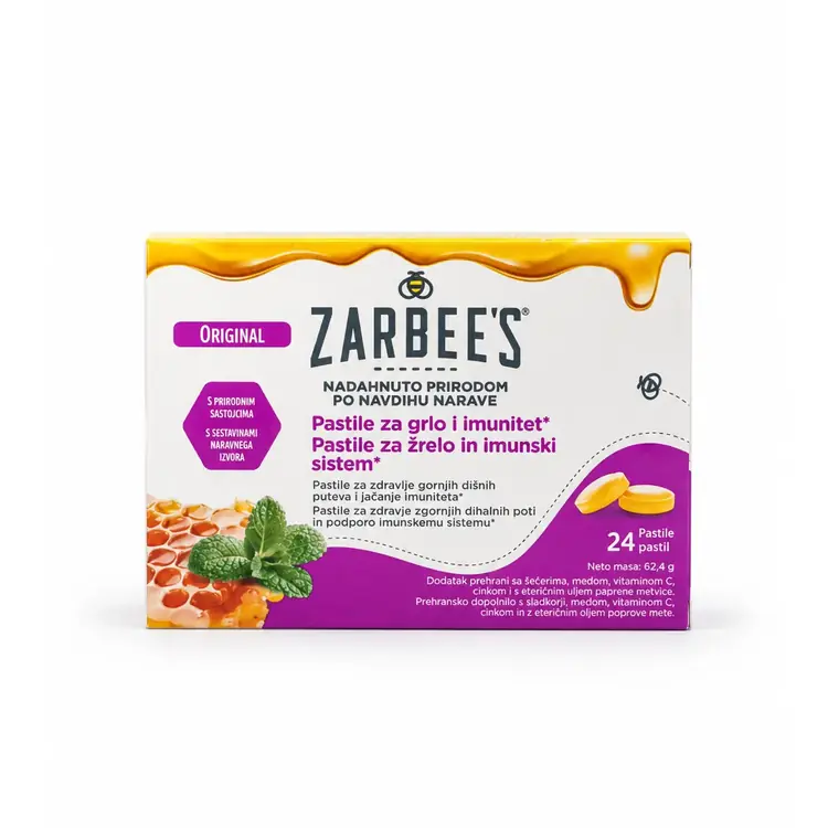 Zarbee’s Original pastile za grlo i imunitet, 24 pastile
