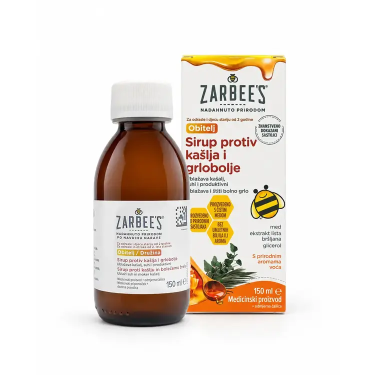 Zarbee’s sirup protiv kašlja i grlobolje, 150 ml