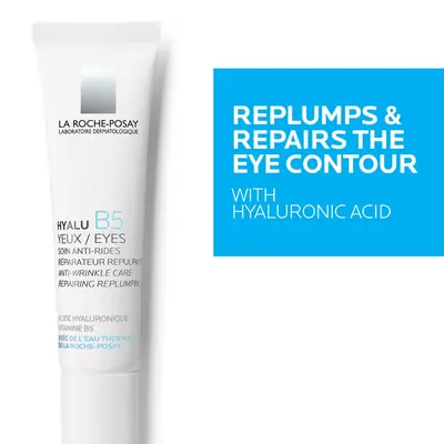 La Roche-Posay Hyalu B5, krema za oči protiv bora, 15 ml