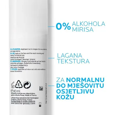 La Roche-Posay Toleriane Sensitive Fluide
smirujuća hidratantna njega 40 ml