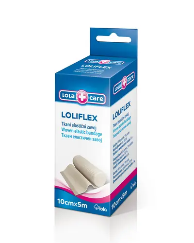 Lola Care Loliflex tkani elastični zavoj 10cm x 5m 1 kom