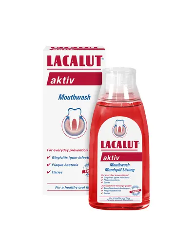 Lacalut Aktiv otopina za njegu usne šupljine 300 ml bočica