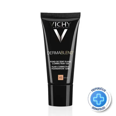 Vichy Dermablend korektivni tekući puder SPF 28, nijansa 45