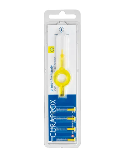 Međuzubna četkica za zube Prime Plus Handy CPS 09 + držač UHS 409 5 međuzubnih četkica Curaprox prime uz 1 plastični držač Curaprox UHS 409