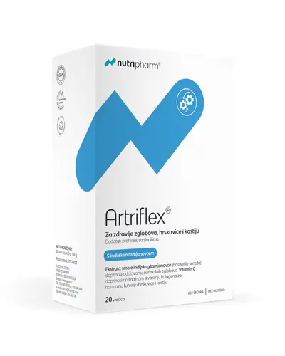 Nutripharm® Artriflex® za zdravlje zglobova, hrskavice i kostiju, 20 vrećica