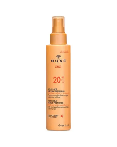 Nuxe mliječni sprej za sunčanje za lice i tijelo, SPF 20 150 ml