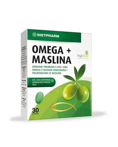 Dietpharm Omega + maslina 30 kapsula