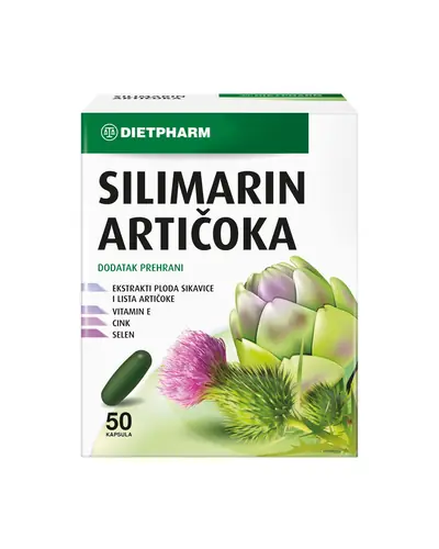 Dietpharm Silimarin artičoka, 50 kapsula