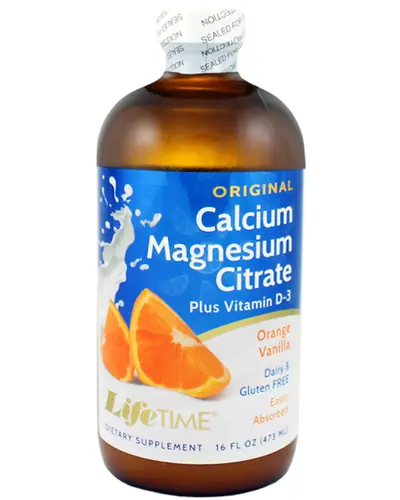 LifeTimeTekući kalcij magnezij citrat naranča