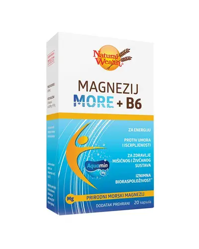 Natural Wealth Magnezij More + B6 20 kapsula