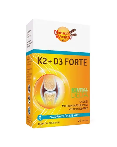 Natural Wealth K2+D3 Forte  20 kapsula