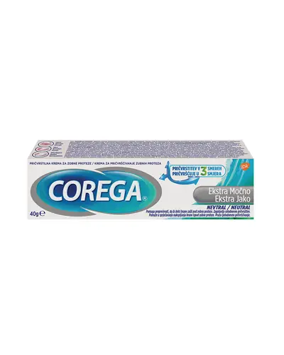 Corega krema za pričvršćivanje zubnih proteza, Neutral, 40 g