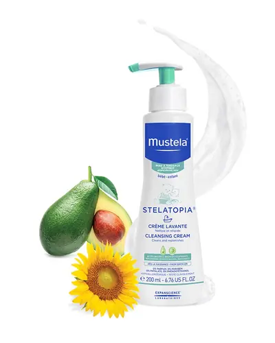 Mustela Stelatopia krema za čišćenje kože (sindet) 200 ml