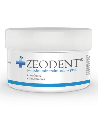 Zeodent prah 95 g Zeodent prah koristi se za higijenu zubi i usne šupljine