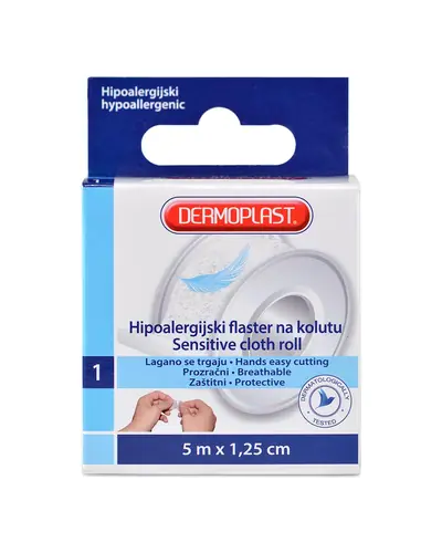 Dermoplast Hipoalergijski flaster na kolutu 5X2,5 1 kolut