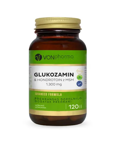 VONpharma GLUKOZAMIN&KONDROITIN S MSM 1.300 MG  120 tableta