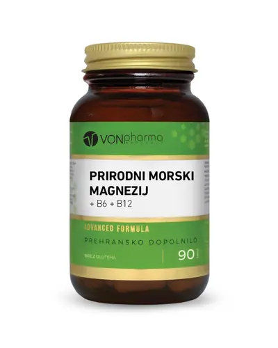 VONpharma PRIRODNI MORSKI MAGNEZIJ+B6+B12 90 kapsula