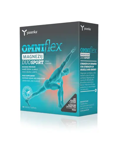 Yasenka  Omniflex 
magnezij DUO SPORT  20 vrećica x 2,5g