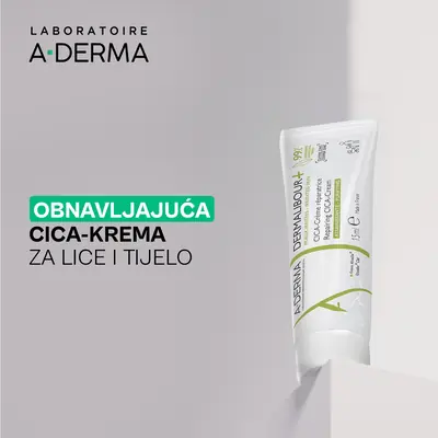 A-Derma Dermalibour+ obnavljajuća CICA-krema, 15 ml