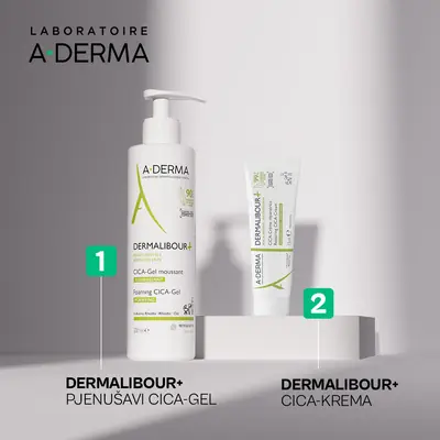 A-Derma Dermalibour+ obnavljajuća CICA-krema, 15 ml