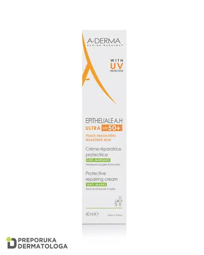 A-Derma Epitheliale A.H Ultra zaštitna obnavljajuća krema SPF 50+