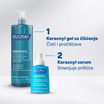 Ducray Keracnyl regulirajući serum protiv nepravilnosti, 30 ml-06