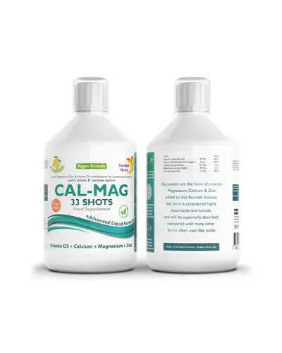 Swedish Nutra Cal-Mag tekući dodatak prehrani sa kalcijem, magnezijem i cinkom, 500 ml