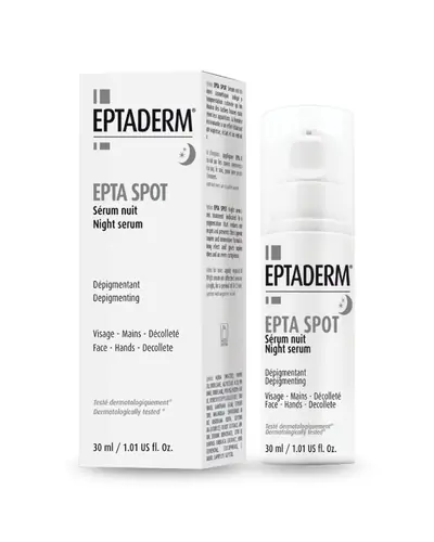 EPTA SPOT noćni serum za lice, ruke i dekolte, 30 ml
