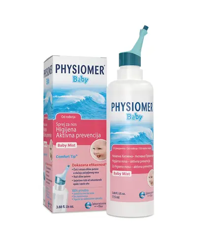 Physiomer Baby Mist sprej za nos, za higijenu i aktivnu prevenciju, 115 ml