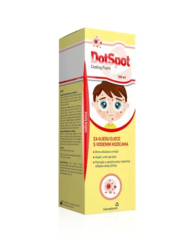 DotSpot pjena za hlađenje, za njegu djece s vodenim kozicama, 100 ml