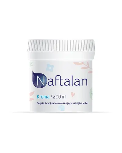 Naftalan krema, bogata formula za njegu osjetljive kože, 200 ml