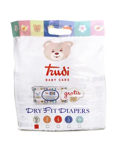 Trudi Pelene Dry Fit, Mini 3-6 kg, 63 komada Mini 63 kom