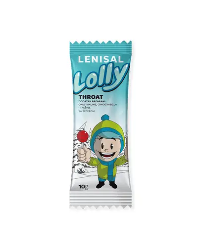 Yasenka Lenisal Lolly Throat , dodatak prehrani za grlo, 1 lizalica