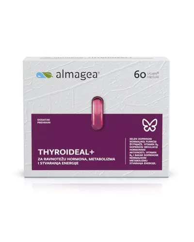 Almagea Thyroideal + za ravnotežu hormona, metabolizma i stvaranja energije, 60 kapsula